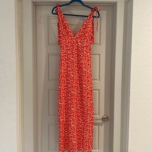 Red Floral Women's Dress